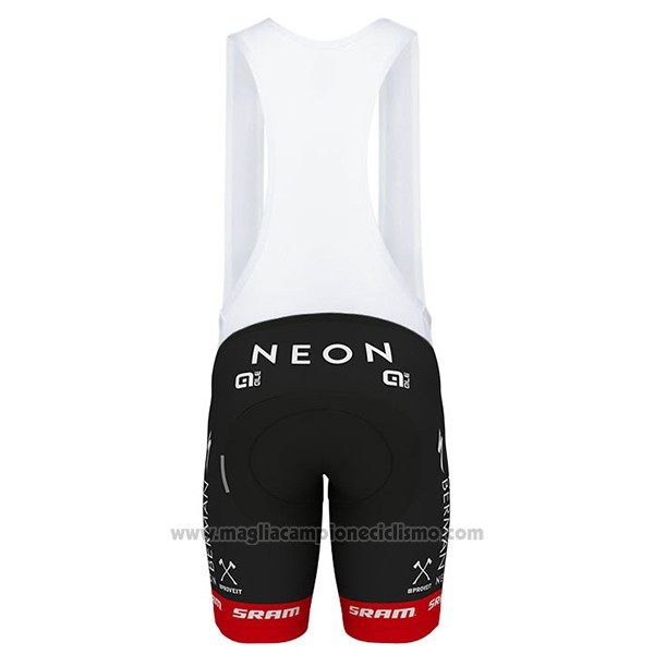 2017 Abbigliamento Ciclismo Axeon Hagens Berman Bianco e Nero Manica Corta e Salopette